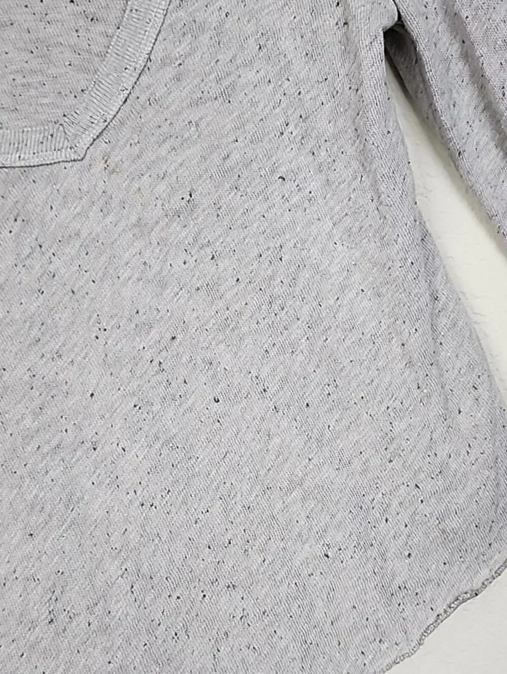 Free People Lace Up Cuff Cropped Henley